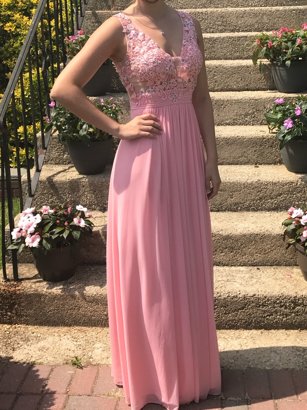 Jovani Light Pink Evening Dress